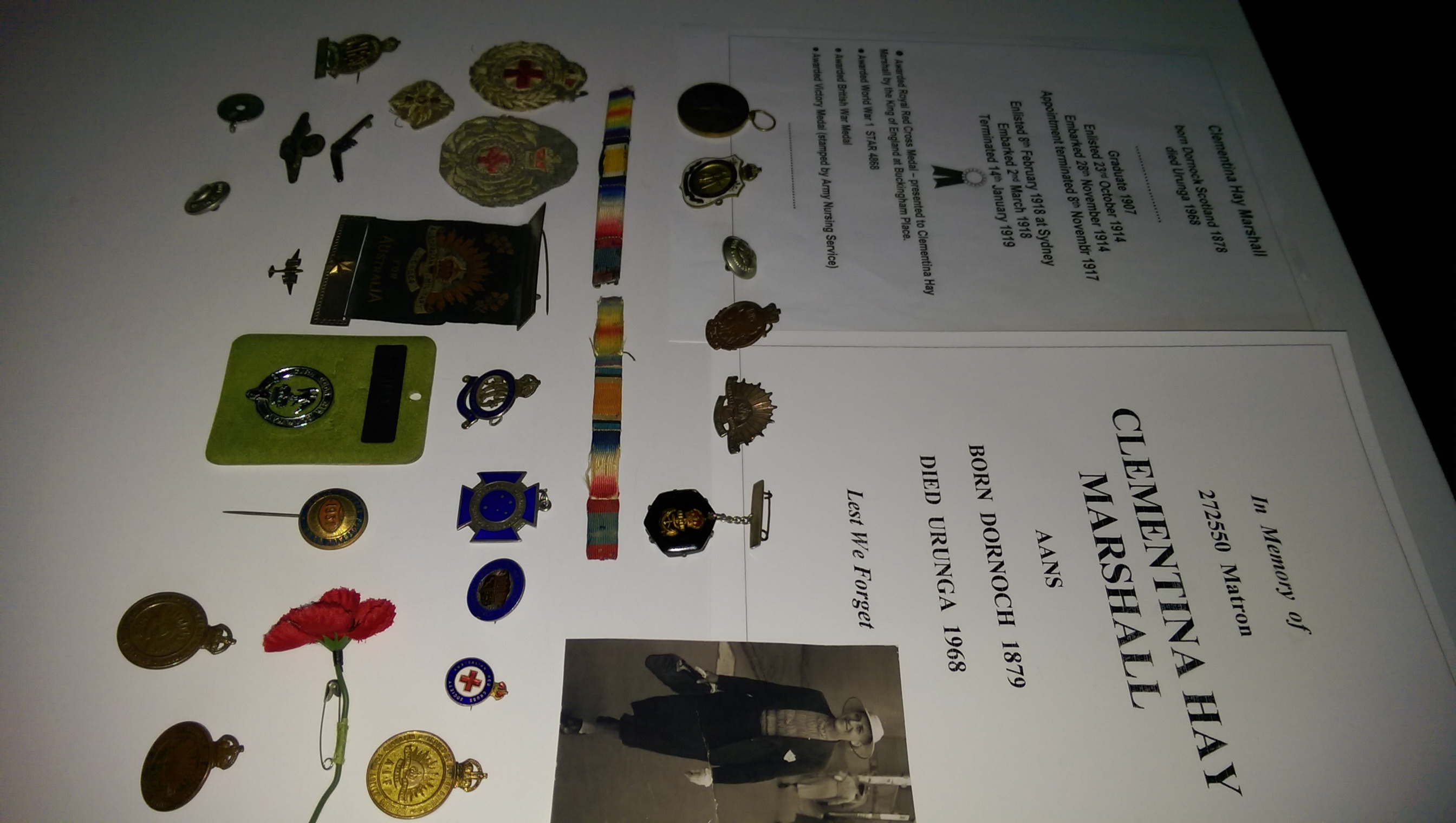 clementina hay marshall personal badges & medals 